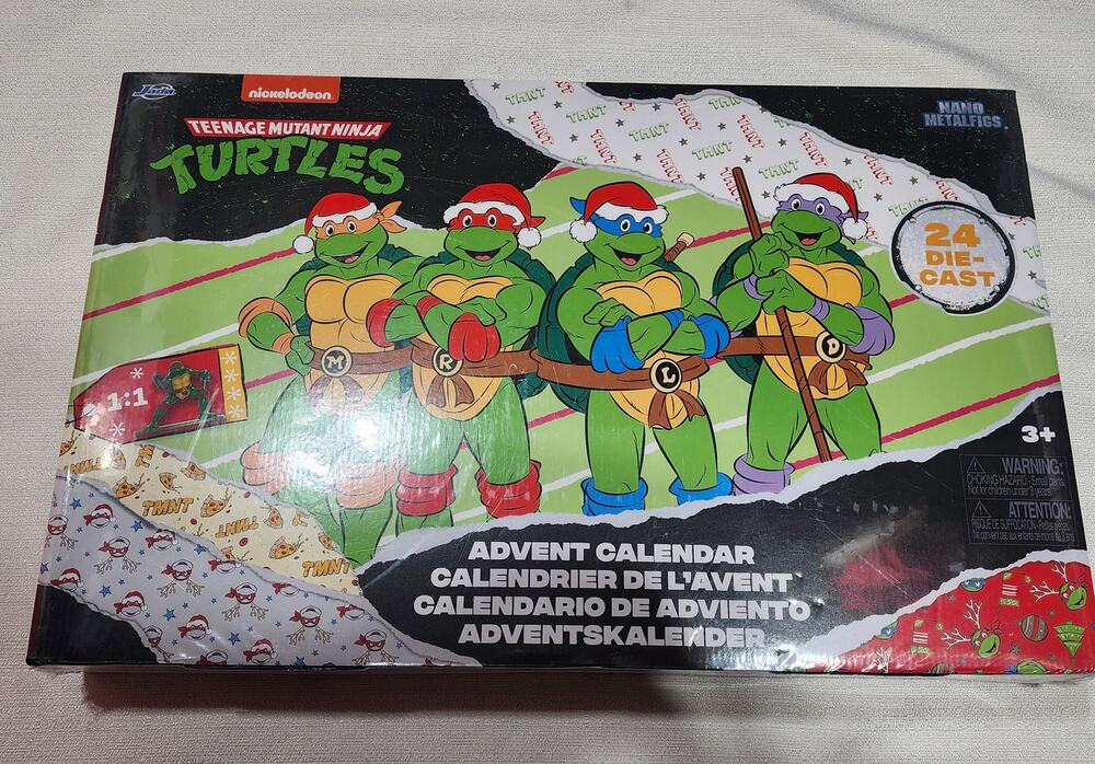 Ninja turtles Christmas Advent calendar 24 Die-cast Nano metalfigs 1:1